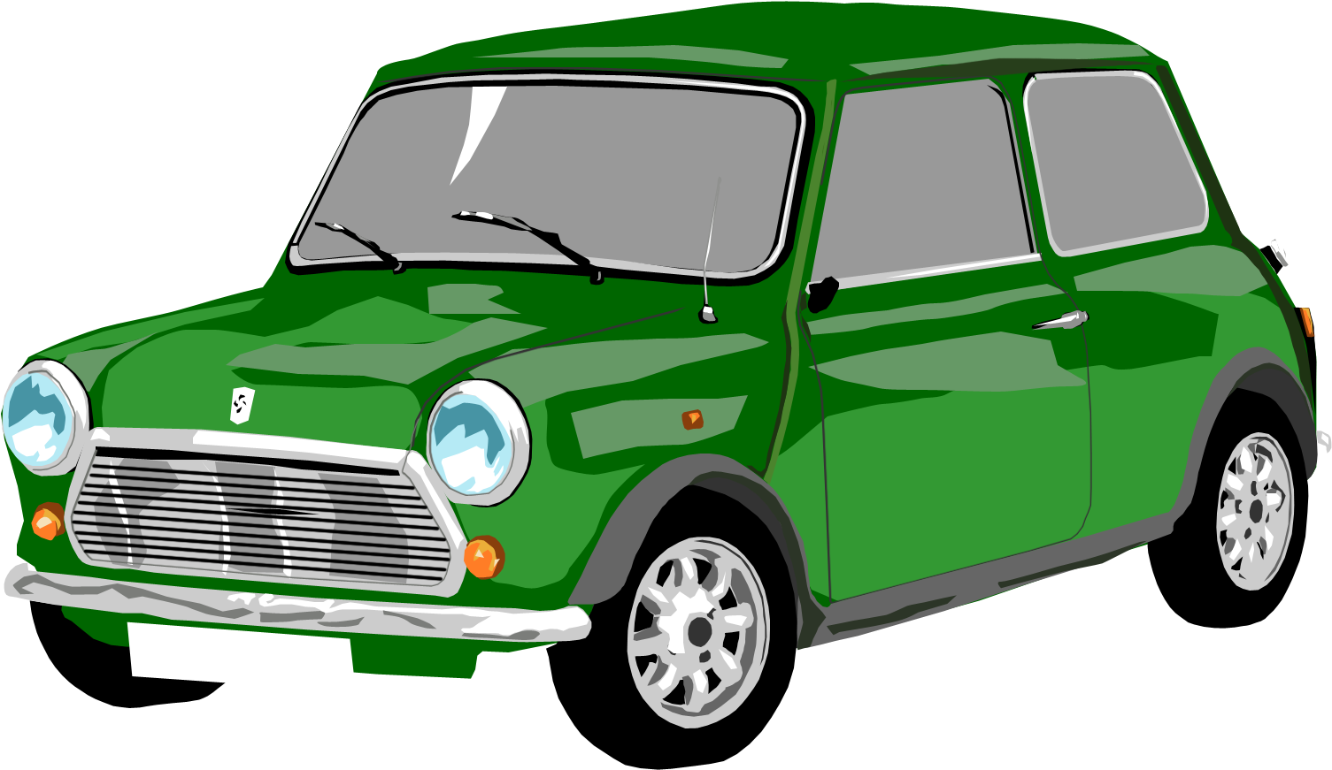 Mini Copper - City Car Clipart FREE PNG